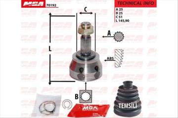 AKS KAFASI DIS - ( FIAT : LINEA 1.4 TJET 1.3 MJTD 90PS 07- / FIAT : GRANDE PUNTO 1.4T-JET 07- PUNTO EVO 1.3JTD 09-12 )
