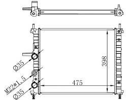 Motor Radyatoru (475×395×22) Bravo Brava Marea 1,2I / 1,4I / 1,6I 96> Manuel