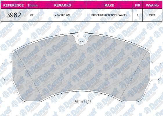 FREN BALATASI ON SPRINTER 906 06> 907 910 18> CRAFTER 06>16