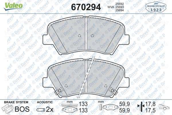 On Fren Balatası Hyundaı I30 11> Elantra 11> Kıa Ceed 12> Cerat0 16>