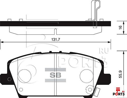 ÖN BALATA HONDA CIVIC (FK/FD) 06=> 1.4I-1.8I-2.2I CDTI (GDB3407)