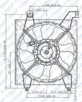 Radyator Fanı Komple Accent Era 1,4 1,6 Benzınlı 2006 2011 (Cıft Fanlı)