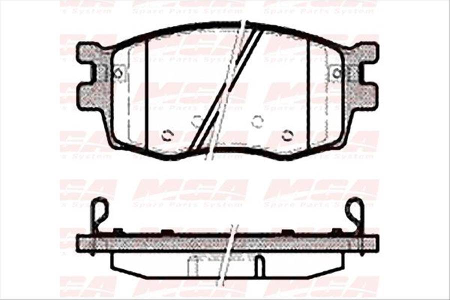 Balata Fren On-(Hyundaı: Accent-Era 07>11/ I20 08>11 ''1.4 Benzınlı-1.4 Crdı Dızel''/ Rıo 06>11 )