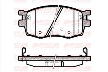 Balata Fren On-(Hyundaı: Accent-Era 07>11/ I20 08>11 ''1.4 Benzınlı-1.4 Crdı Dızel''/ Rıo 06>11 )
