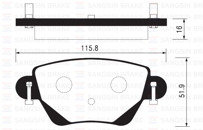 Arka Balata Kng 01=> Mondeo (00-07) Jaguar X-Type (01-09) (Gdb1525-Gdb1435)