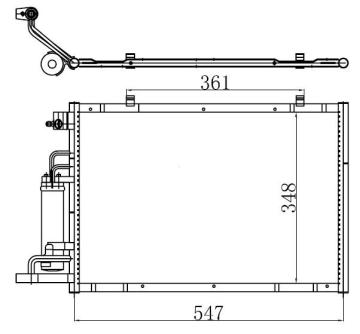 Klıma Radyatoru Fıesta Vı 1.25 16V / 1.4Tdcı / 1.4 16V / 1.6 16V 08 /> B Max 1.5Tdcı / 1.6Tcı 12 /> Olcu: (547×348×16)