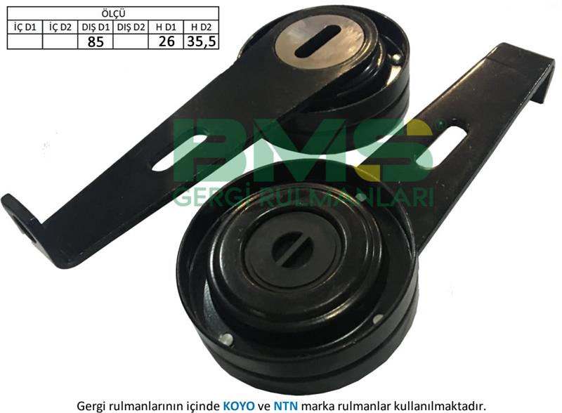 ALTERNATÖR GERGİ RULMANI BOXER-DUCATO-PARTNER-P306-405-406-EXPERT-BERLINGO-JUMPER-JUMPY 1.9D-1.9TD