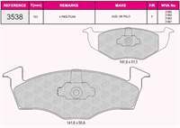 ON FREN BALATASI GOLF III 96>98 CORDOBA IBIZA TOLEDO 93>99