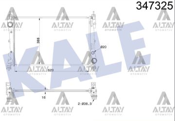 RADYATÖR SU DOBLO / PUNTO / CORSA D Z13DTH-A13DTE-Z13DTE-A16LER-B16LER M-T BRAZING 16mm