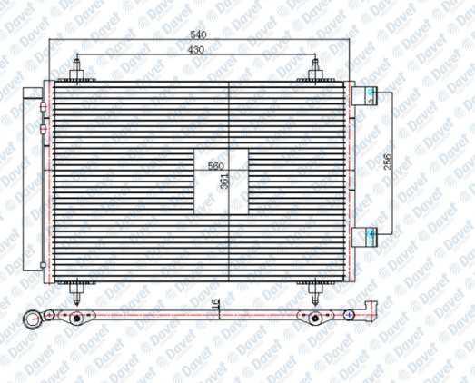 Klıma Radyatoru Kondenser Brazıng P307 1.4-1.4 16V 1.6 16V 00-> P308 1.4 16V 07-> Partner Tepee 1.6 Hdı 570X360X16 At/Mt Sanzuman
