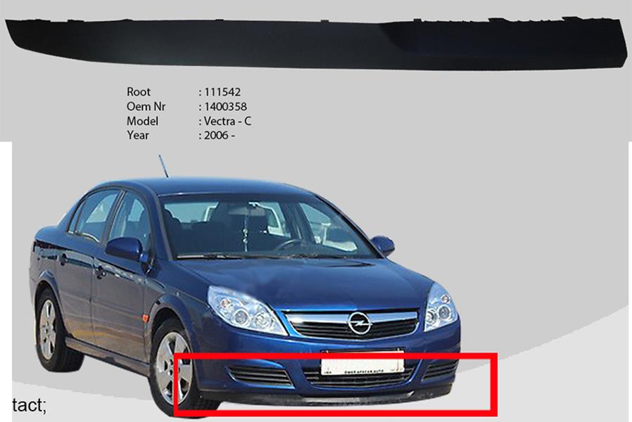 ON TAMPON ALT LASTIGI SAG (SPOR PAKET HARIC) VECTRA C 06>