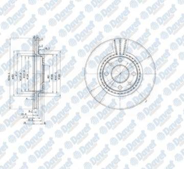 FREN DISKI ON 4D 259MM CLIO I-II KANGO MEGANE I 96-