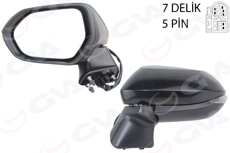 DIŞ DİKİZ AYNASI SOL(KATLANIR+ISITM+SİNY+KONV)5 PİN'Lİ COROLLA E210-AURIS VM-8271EHPL