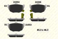 ARKA FREN BALATASI HYUNDAI ELANTRA 1996-2006 KIA CERATO 2004->