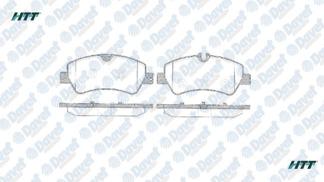 Arka Fren Balatası Transıt Custom V362 V347 V348 2,2Tdcı 12 /> (Arka Tek Teker) Fıslı