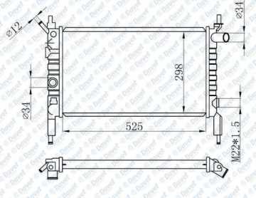 Motor Su Radyatörü Klima Hariç M.T Astra F 14Nv - 14Se - C14Se - C14Nz - X14Nz