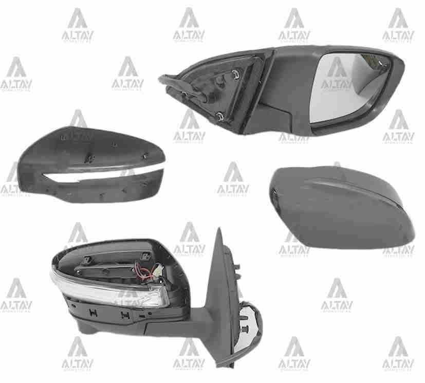 AYNA DIŞ DİKİZ QASHQAI 14=> ELEKTRİKLİ SİNYALLİ ISITMALI OTOMATİK KATLANIR (KAMERALI) SAĞ