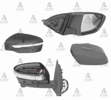 AYNA DIŞ DİKİZ QASHQAI 14=> ELEKTRİKLİ SİNYALLİ ISITMALI OTOMATİK KATLANIR (KAMERALI) SAĞ