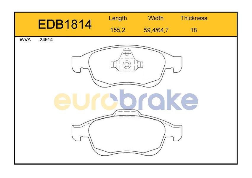 Ön Balata Fluence-Duster 2010=> Mgn Iıı 09=> 1.6 16V-2.0 16V-1.5 Dcı- Scenıc Iıı 09=>Lodgy Gdb1789-Fdb4180W-Lp2152