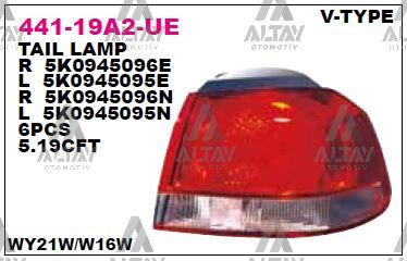 STOP LAMBASI GOLF6 DIŞ 09-13 VALEO TİP SOL