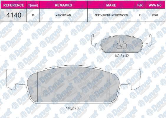 ON FREN BALATASI (TK) CLIO IV LOGAN II SANDERO II LOGAN MCV