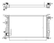 SU RADYATORU MEKANIK FLUENCE MEGANE III 1.5 K9K 633×378×32