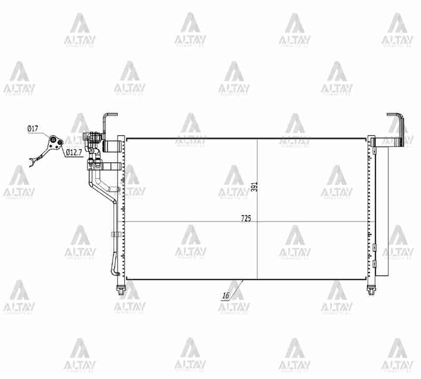 RADYATÖR KLİMA H-1 08-11 BRAZING