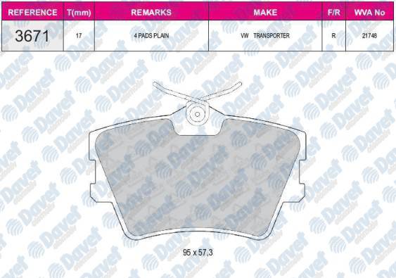 Fren Balatası Arka Fıslı -Ayar Cıvatasız- Wva 23980 Volkswagen Transporter T4 Trafıc Iı Opel Vıvaro 1.9Dcı 2.0 01=>