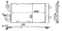KLIMA RADYATORU-(OPEL: ASTRA H ''1.3 CDTI''   04 - )