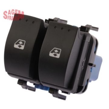 CAM AÇMA DÜĞMESİ MEGANE II ÖN SOL MAVİ ÇİFTLİ