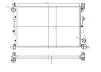 SU RADYATORU MEKANIK (FIAT : EGEA 1.3 MJT  2015- ) 621×416×34