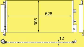 Klıma Radyatoru (Kondanser) Lınea 1.3 Multıjet / 1.4 T Jet / 1.6 Multıjet 07> (660×305×12)