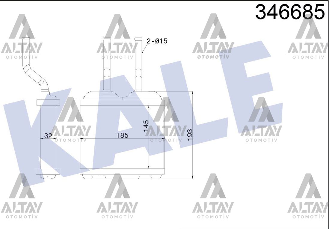 RADYATÖR KALORİFER COMBO B  94-01 / CORSA B 93-00