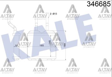 RADYATÖR KALORİFER COMBO B  94-01 / CORSA B 93-00