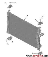 Radyatör 308 1.6 07+/ Citroen Ds4 1.6 11+(615×416×23)