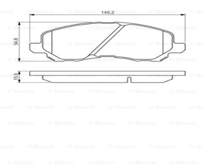 FREN BALATASI ÖN  CHRYSLER-SEBRING/LANCER BM