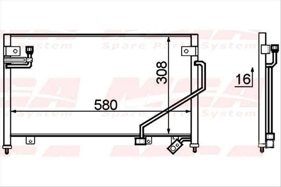KLIMA RADYATORU-(MAZDA: 323-FAMILYA 96>98 1.5-1.8 )