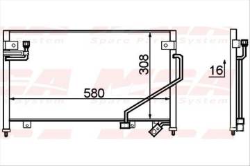 KLIMA RADYATORU-(MAZDA: 323-FAMILYA 96>98 1.5-1.8 )