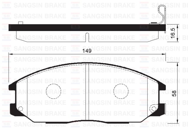ÖN BALATA STAREX 2.5 CRDI 05=> H1 10.06=> SSANGYONG REXTON 2.7 XDİ 11=>(GDB3412-GDB3257-GDB3244)