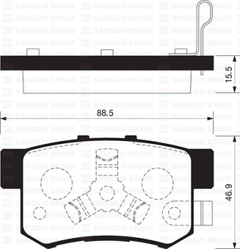 ARKA BALATA CRV II 2.0-2.4 VTEC-2.2CTDI (02-06) CRV III 2.0i VTEC-2.2iCTDI (01-07) (GDB3438)