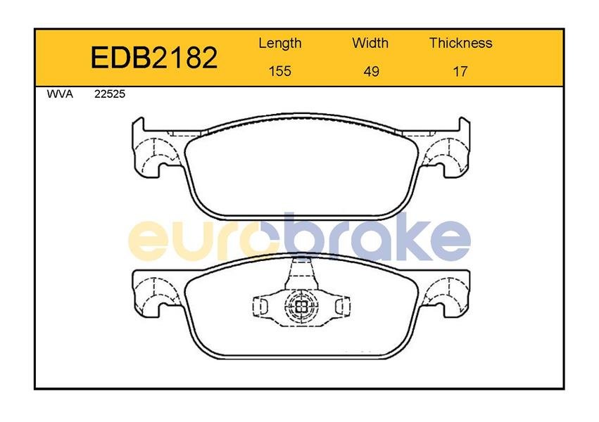 Ön Balata Clıo Iv 0.9 Tce-1.2-1.5Dcı 12=> Dacıa Duster-Logan Iı- Sandero Iı 1.2-1.5Dcı 12=> Gdb2157-Fdb4907-Lp3286