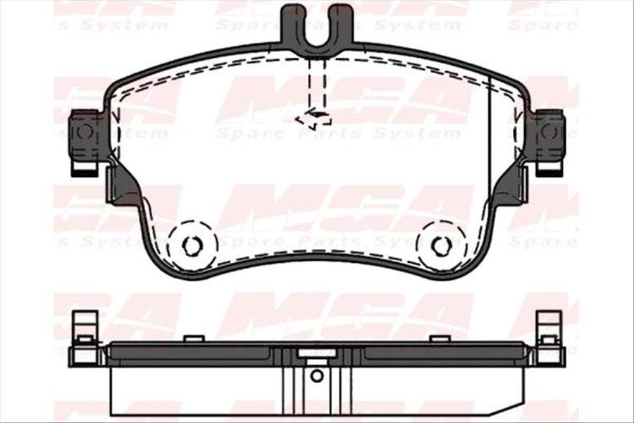 Fren Balatası On-(Mercedes : A Serısı (W176) A 180 / A 200  2012> / Mercedes : B Serısı (W246) B 200 2011>)