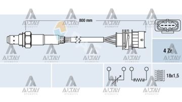 SENSÖR OKSİJEN ASTRA G / CORSA C / VECTRA B Z14XE-Z16XE (P2)