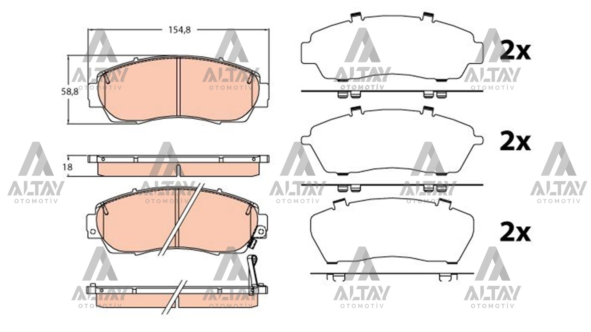 FREN BALATA CRV 07=> / CRV 12=> (YAY DELİKLİ) ÖN