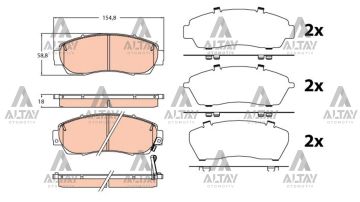 FREN BALATA CRV 07=> / CRV 12=> (YAY DELİKLİ) ÖN