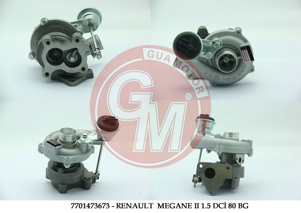 (x) TURBO KOMPLE CLIO II 01>SYMBOL 01>KNG 02>MGN II 03>SCENIC II 03>ALMERA-MICRA 03> 1.5DCİ K9K 80BG