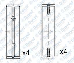 ANA YATAK 0.25MM SEAT/SKODA/AUDI 1.2   ####