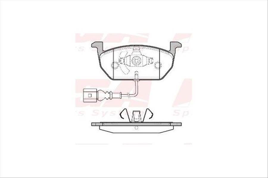 On Fren Balatası-Kablolu-  (Vw Golf 13-  Audı A3 13-16  Seat Leon 13-)