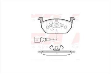 On Fren Balatası-Kablolu-  (Vw Golf 13-  Audı A3 13-16  Seat Leon 13-)