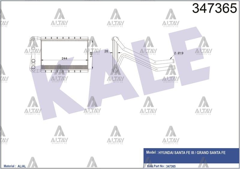 RADYATÖR KALORİFER SANTAFE 12=>